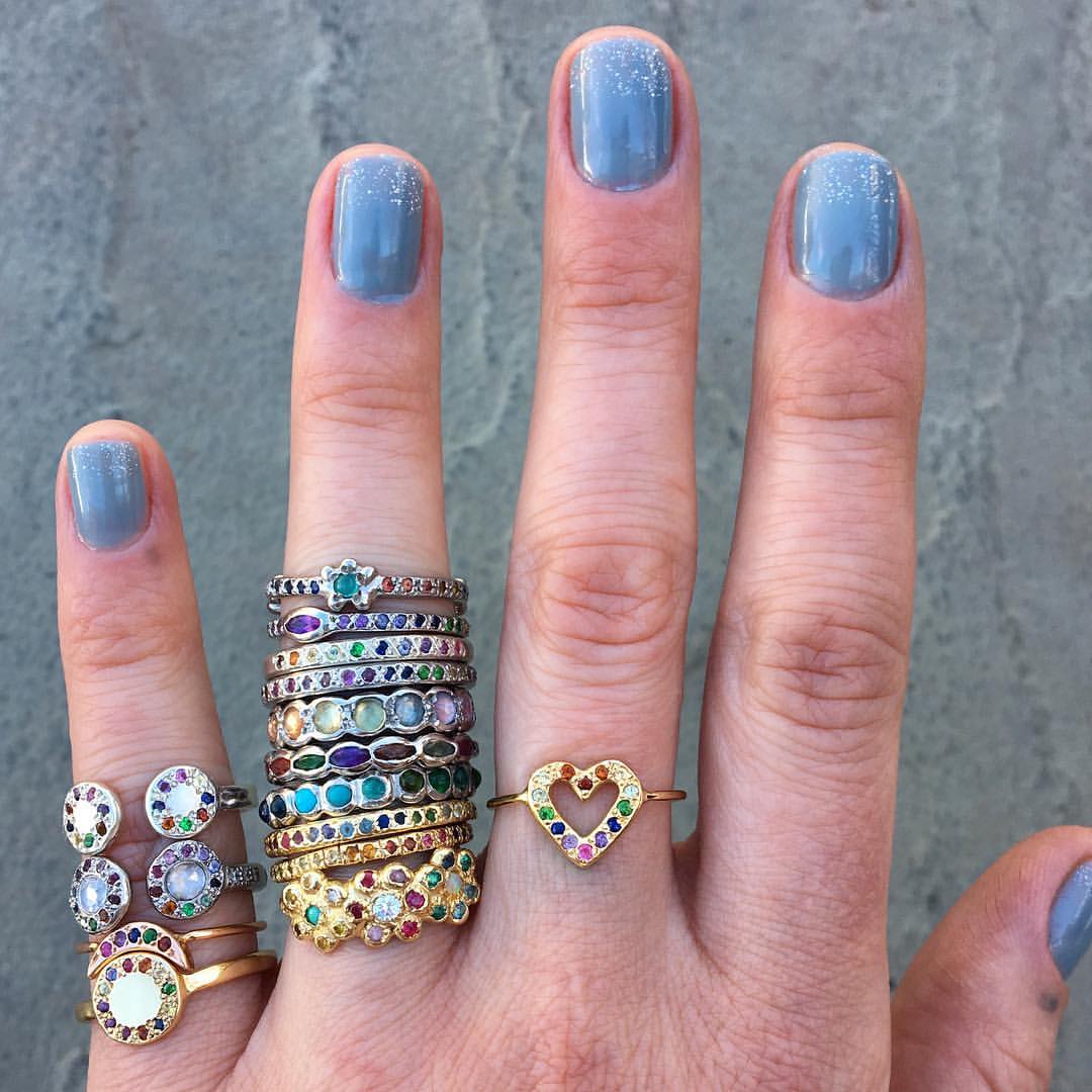 Paraiba Tourmaline 3 Flower Band