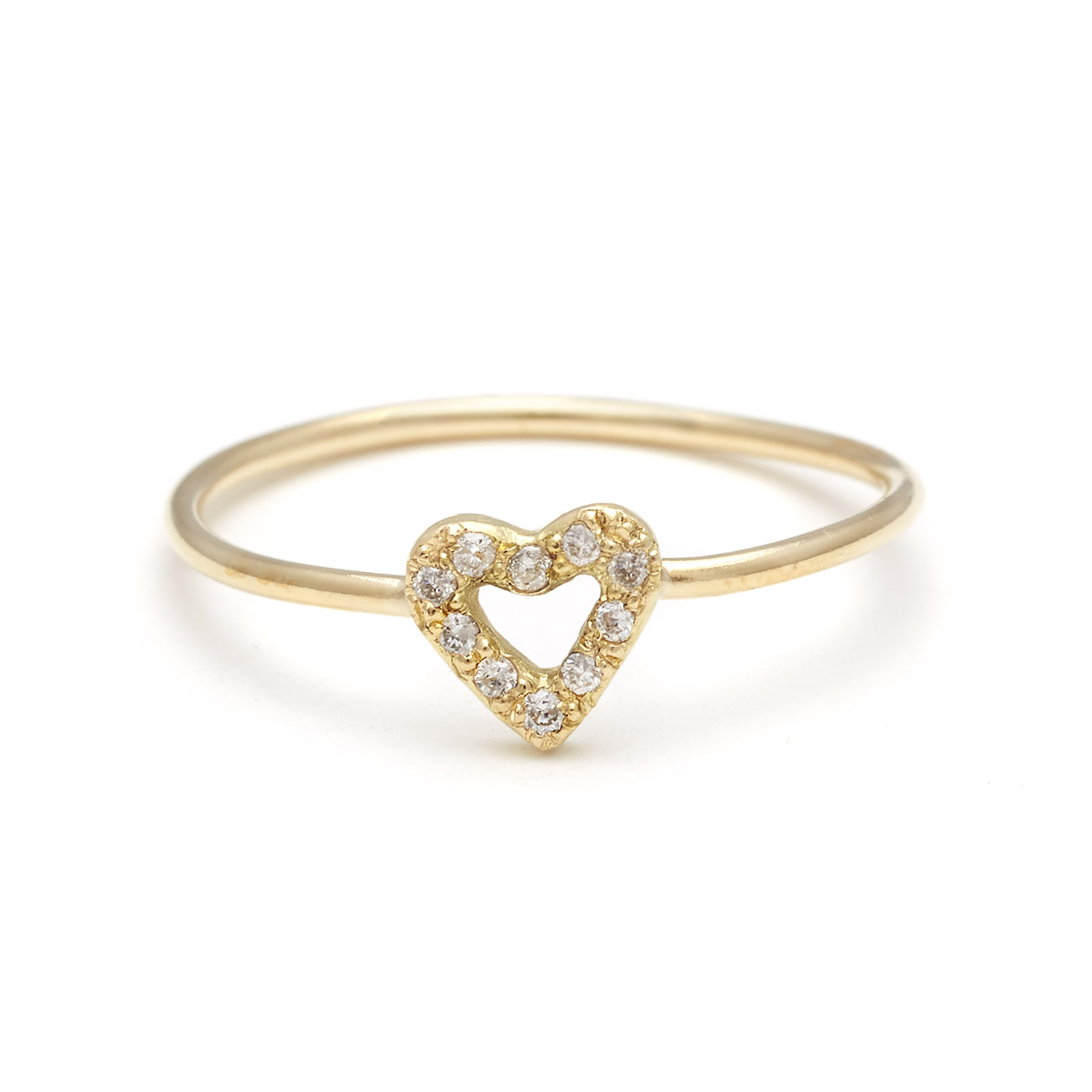 Custom Teeny Tiny Heart Ring - Elisa Solomon Jewelry