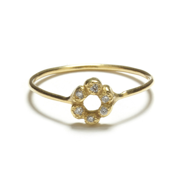 Diamond Flower Child Ring