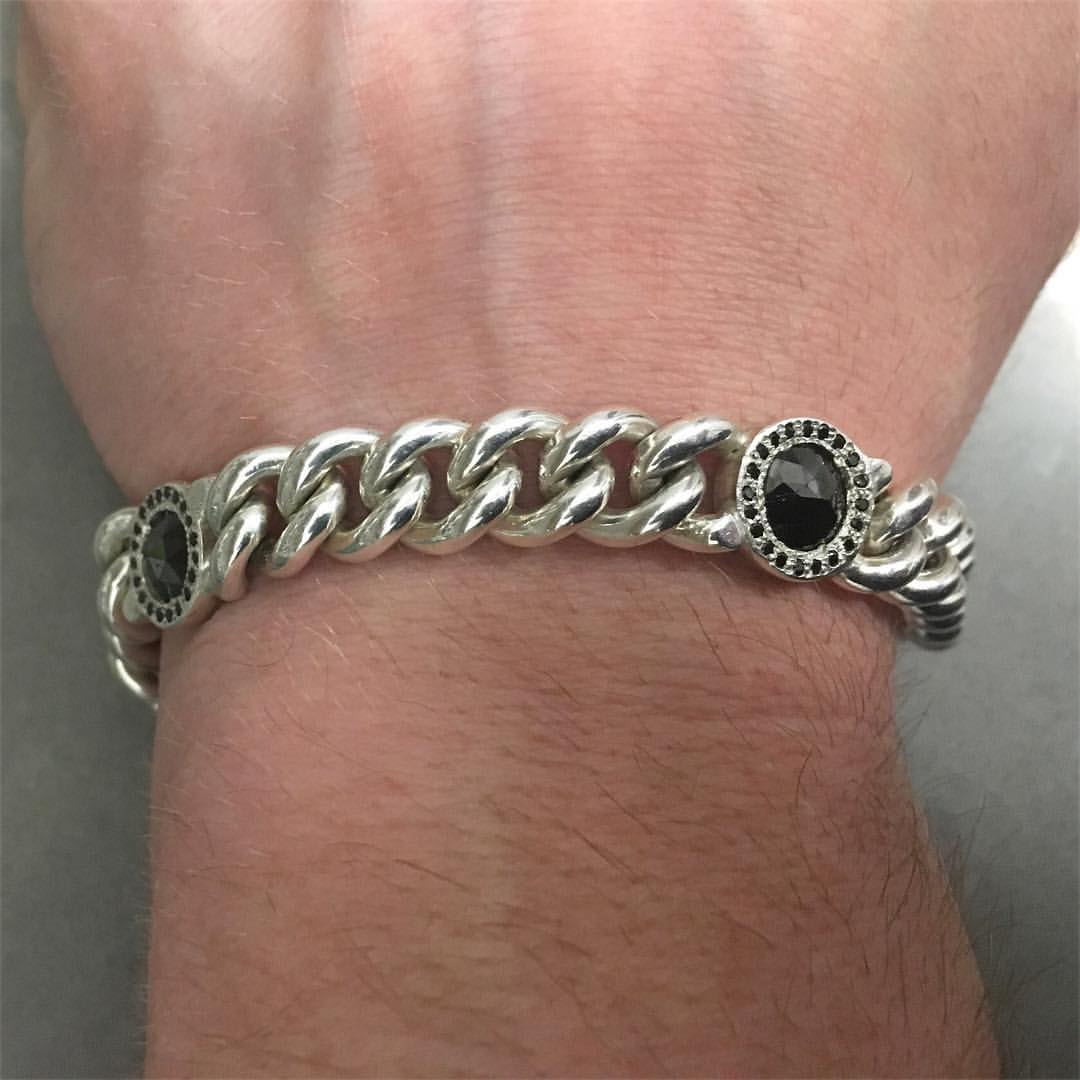 custom chain link bracelet with personalized gemstones