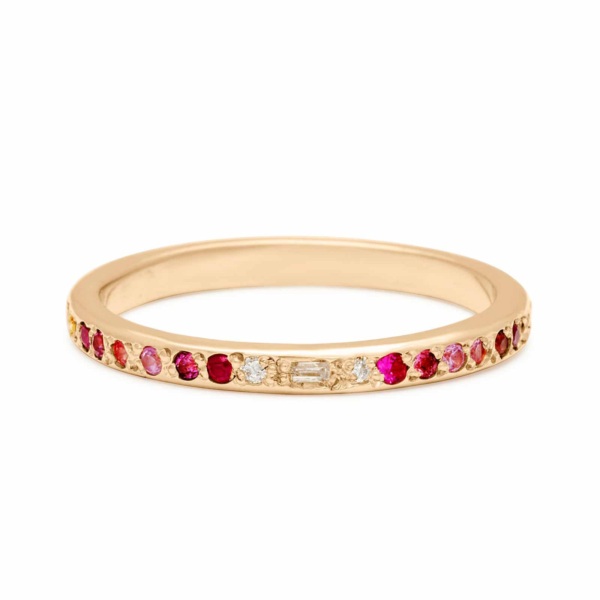 Pink Ombre & Diamond Band