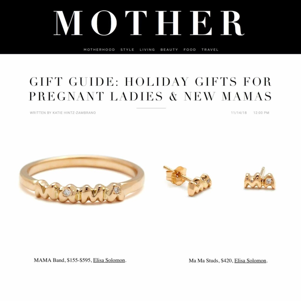 Handmade Mom Jewelry featured in MOTHER Mag - November 2018