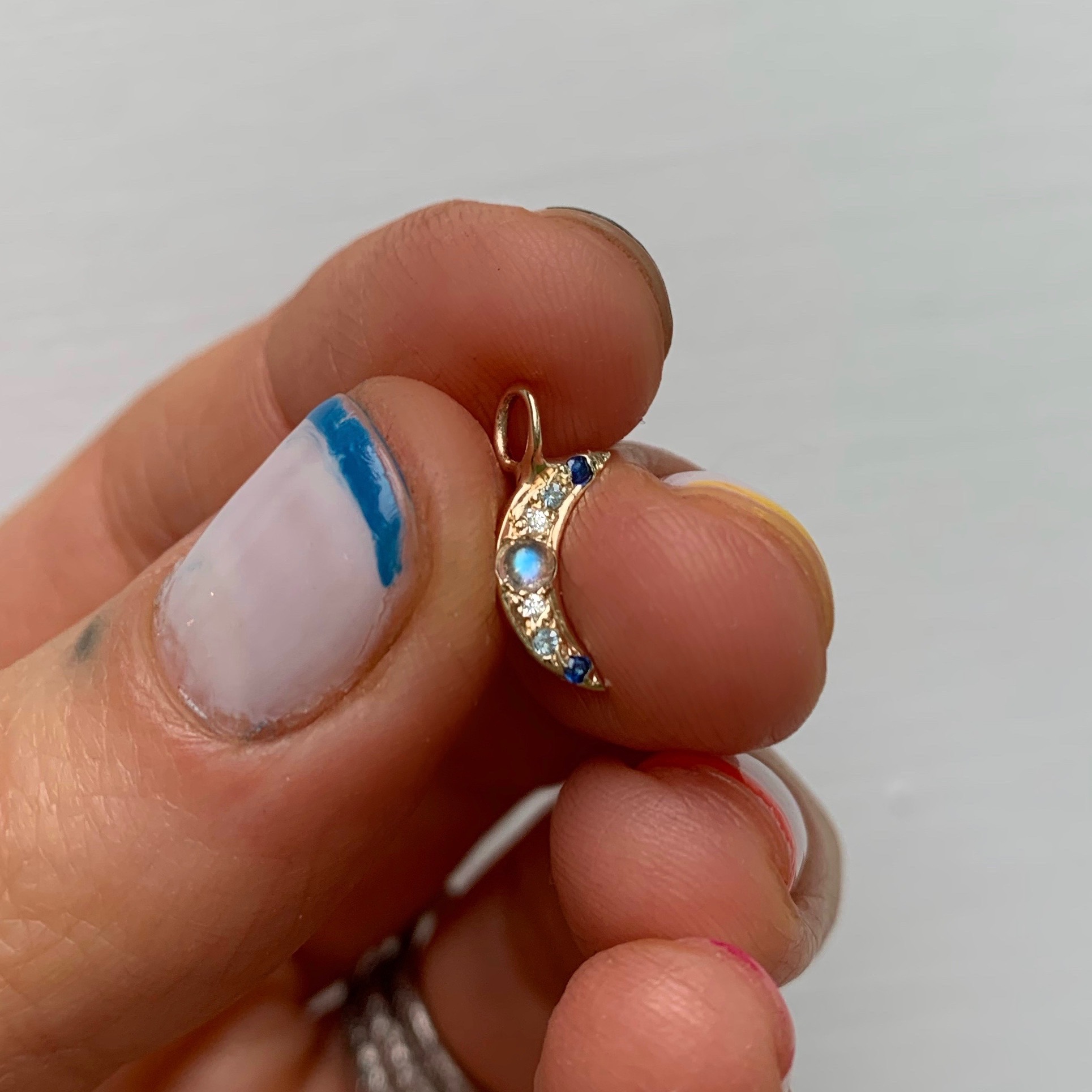 Custom Mini Moon Charm