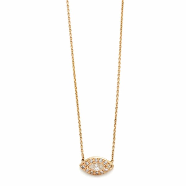Diamond Marquis Eye Necklace