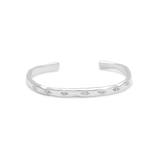 Child White Diamond Cuff Bracelet