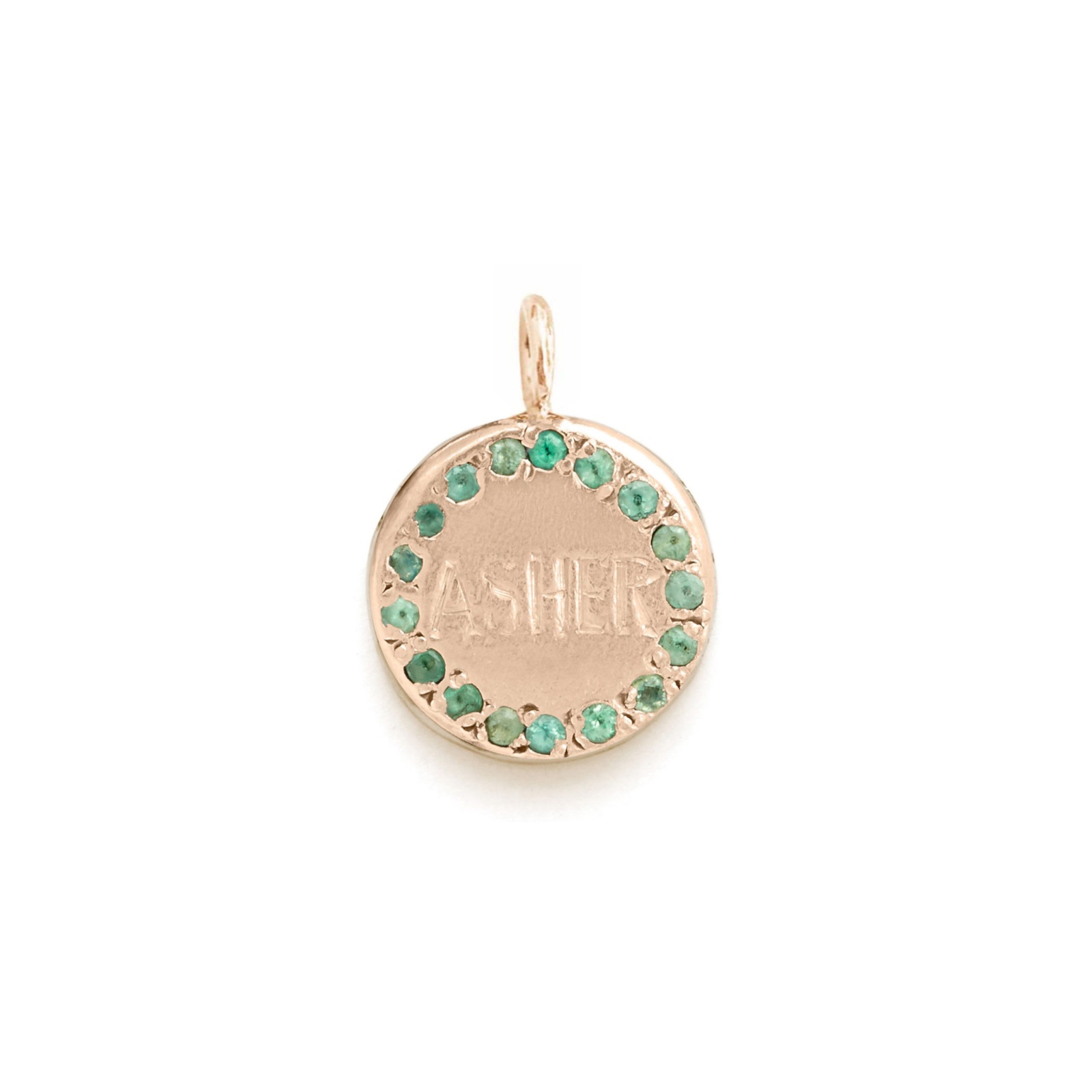 Circle Charm Jewel Collection - 14k Pink Gold