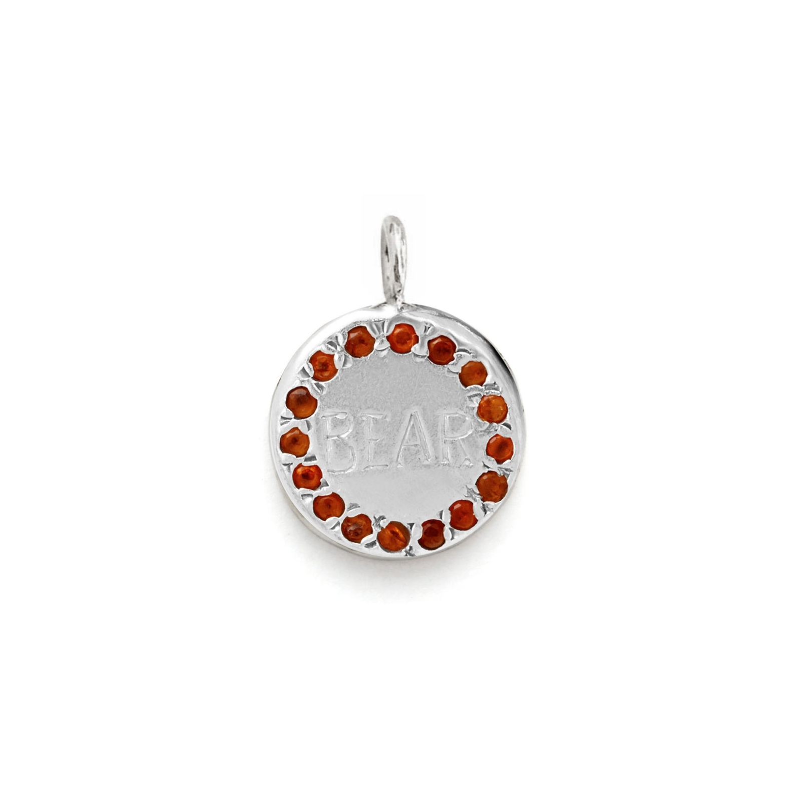Circle Charm Jewel Collection - 14k White Gold 03