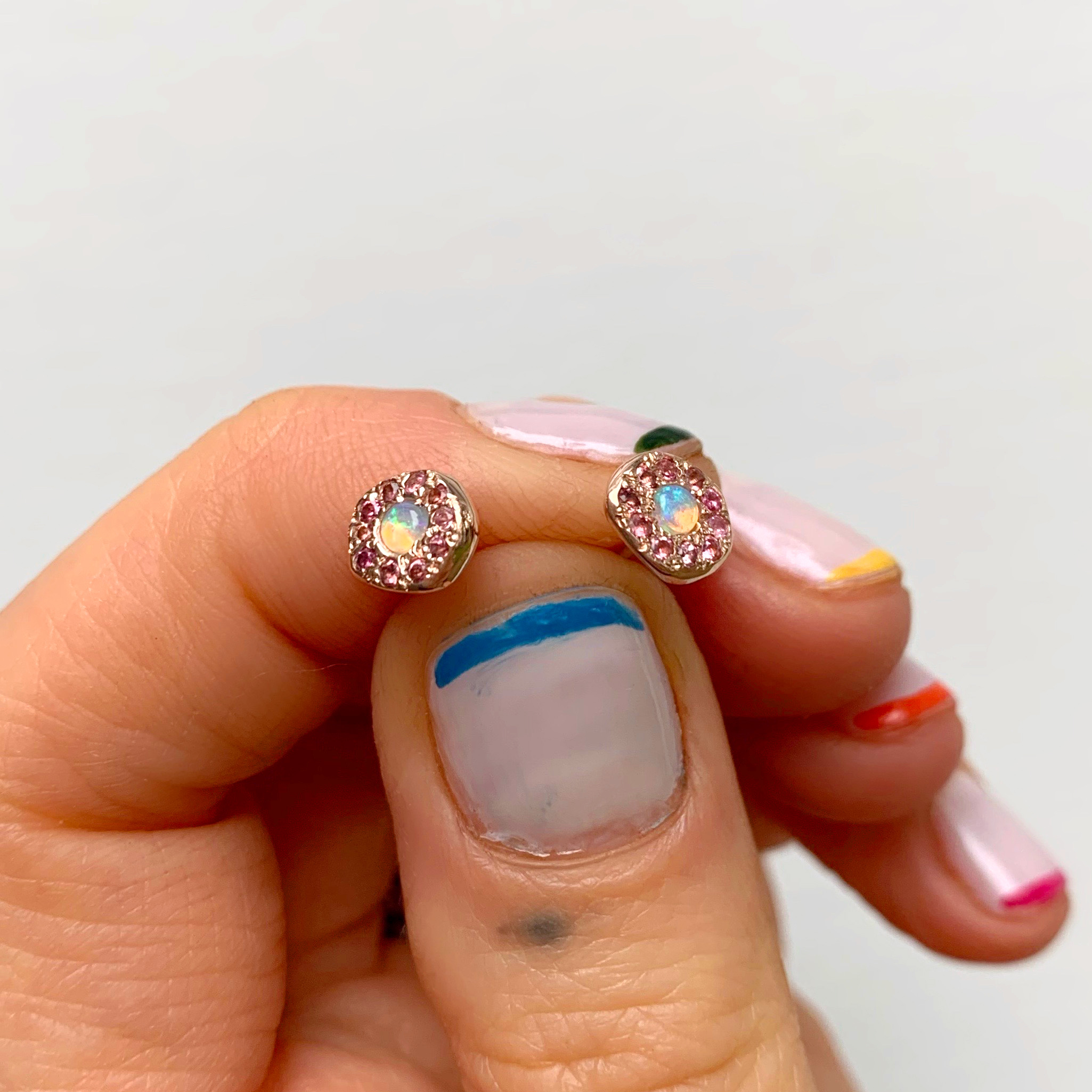 custom opal pink sapphire