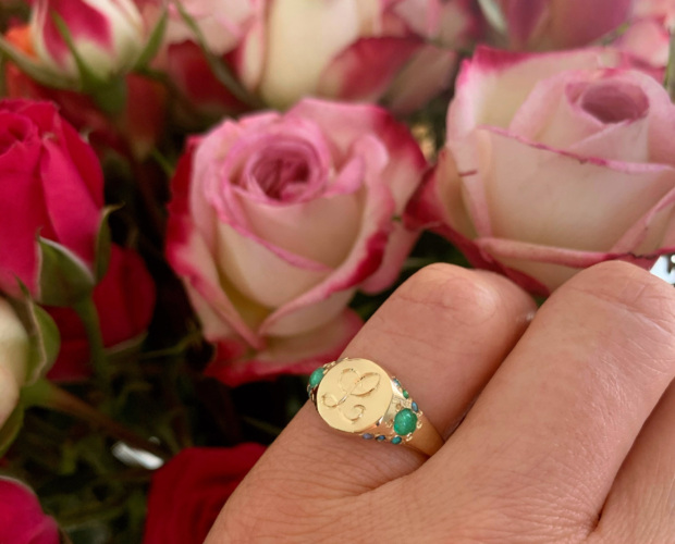 spring new ring custom large signet ring