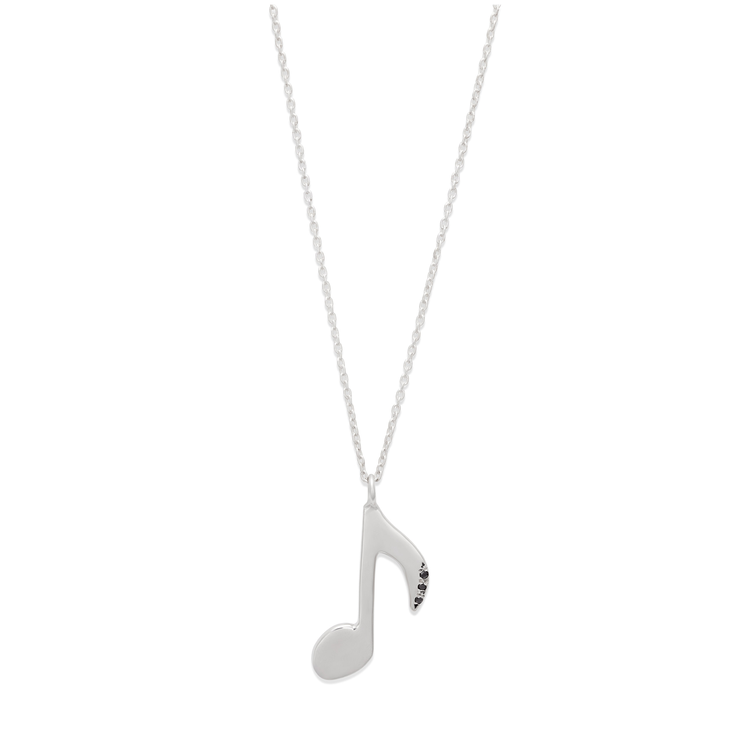 Christmas Women's 925 Sterling Silver Music Note Pendant Necklace - 18 Inch  | Fruugo BH