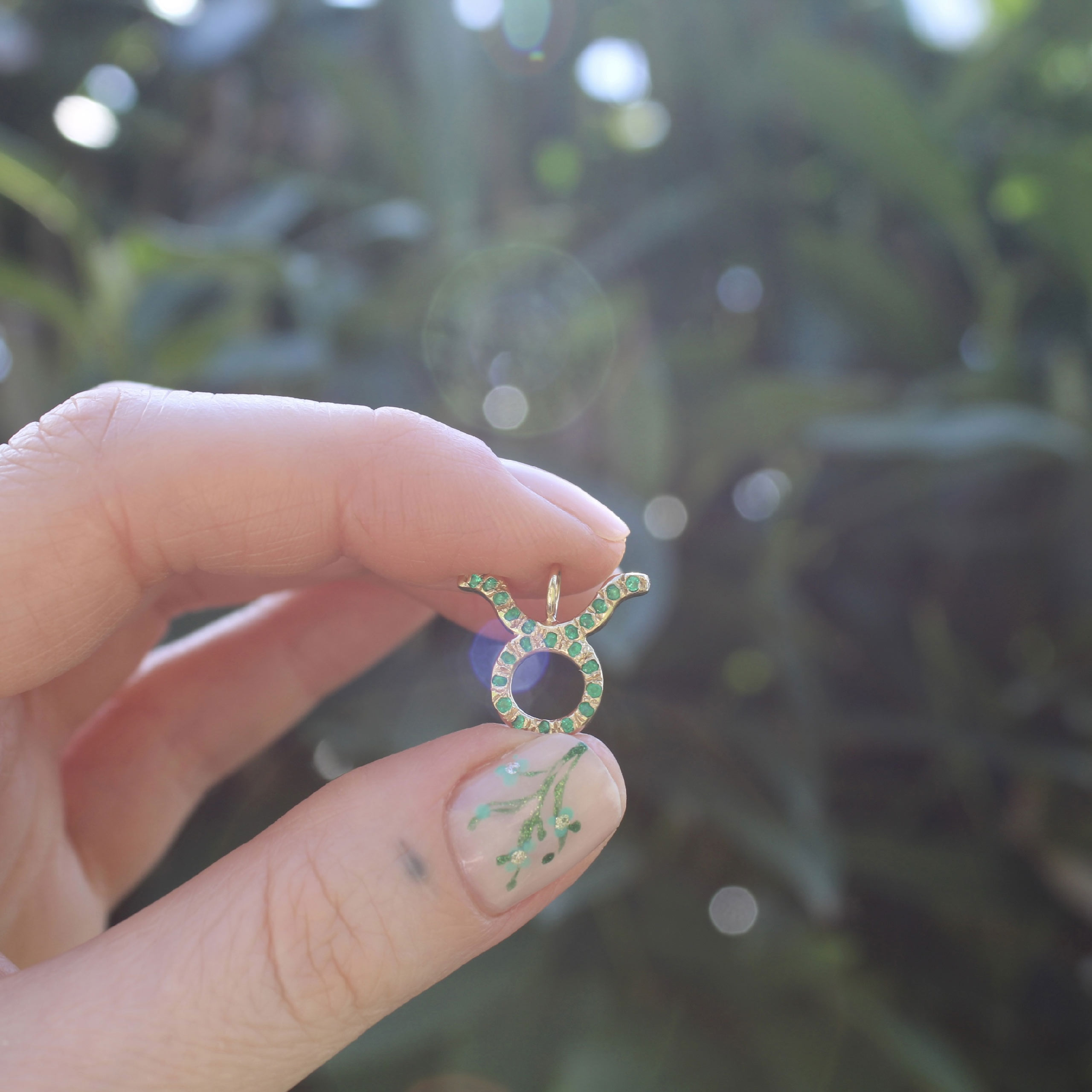 taurus gold charm jewelry