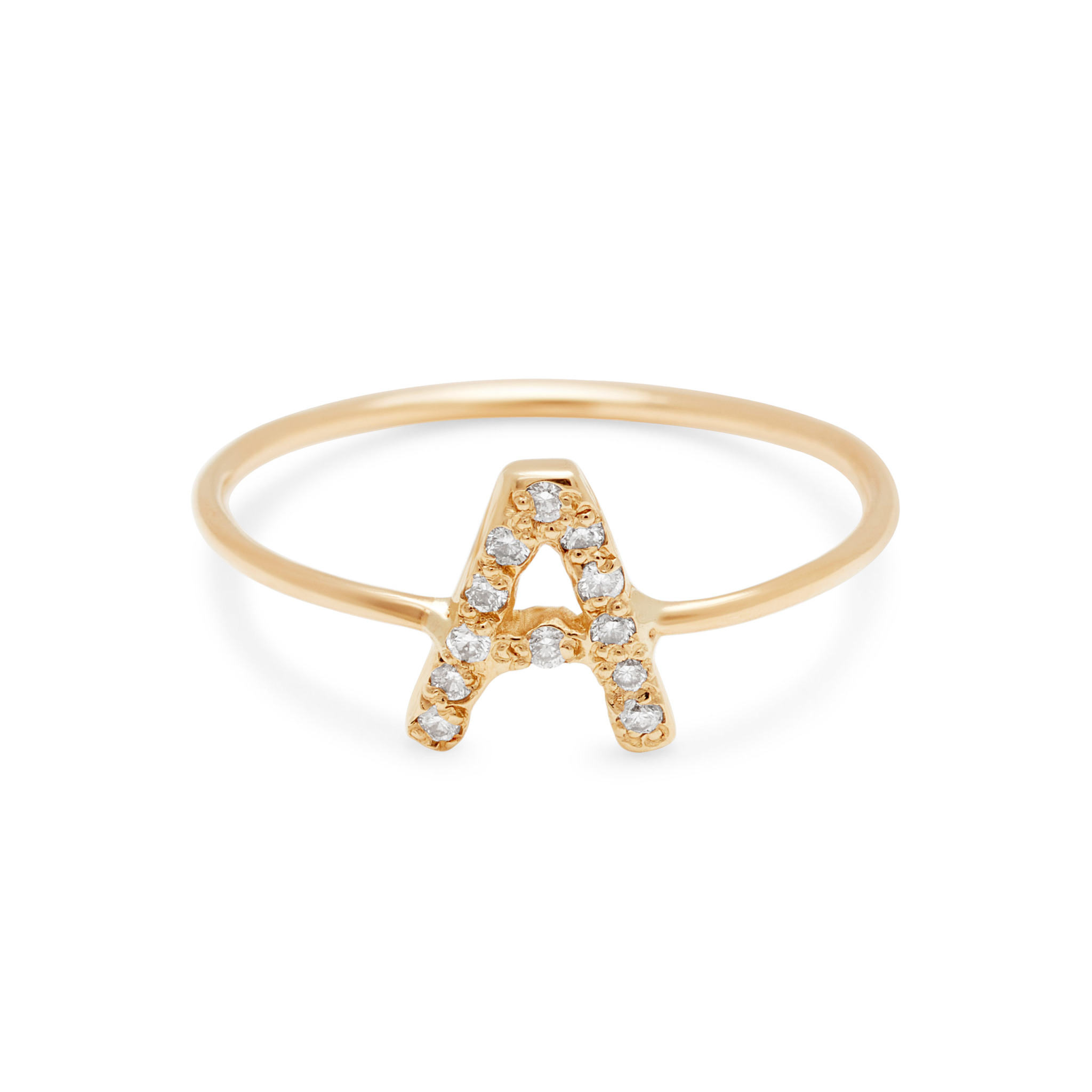 Letter Ring - Elisa Solomon Jewelry