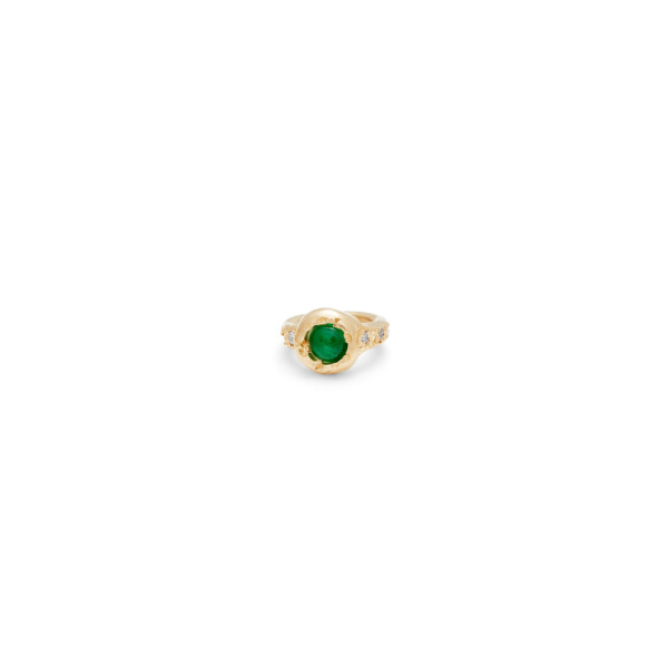 Emerald Teeny Ring Charm