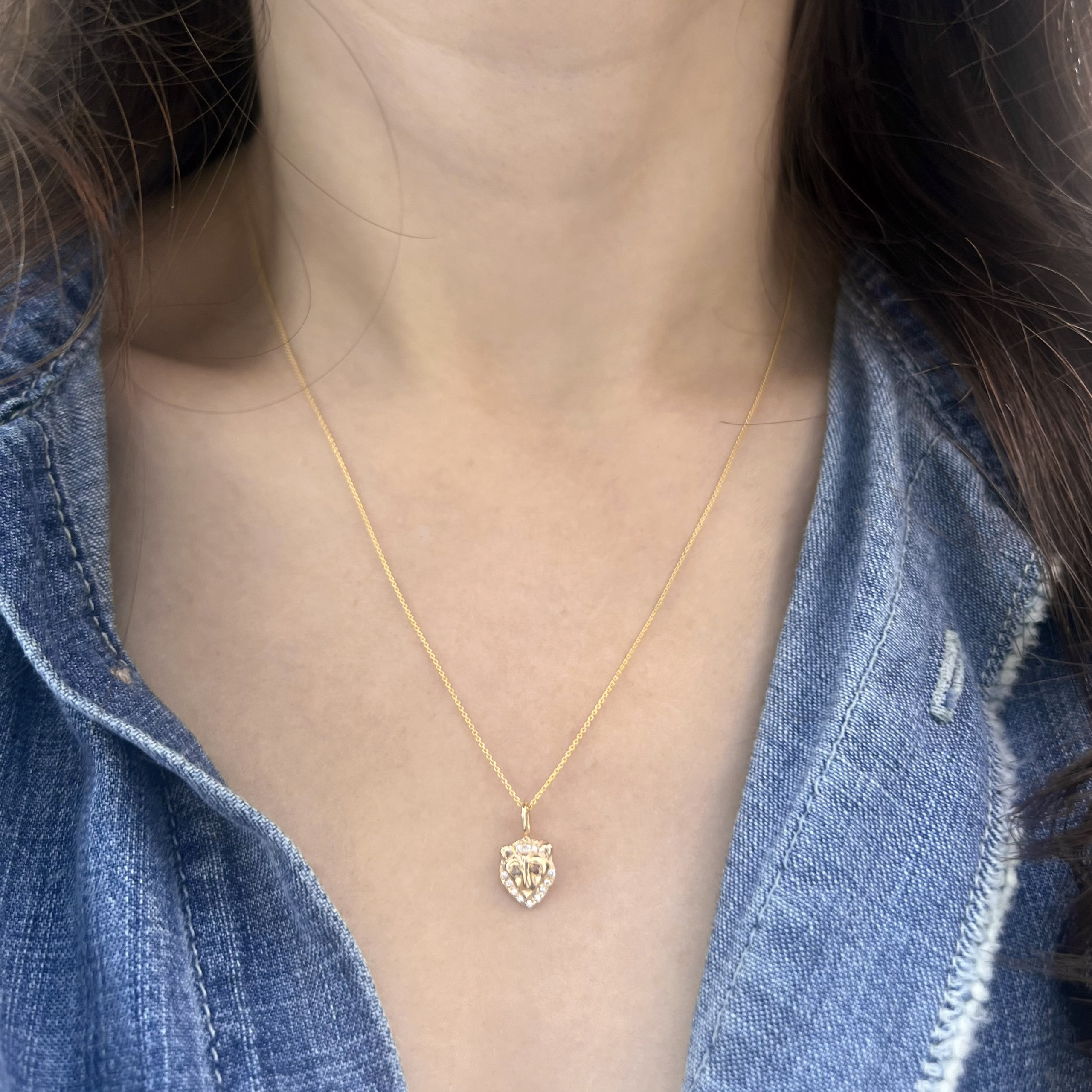 Wearing the Lion Charm