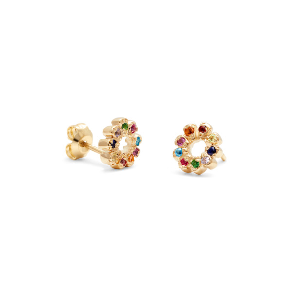 9 Petal Flower Child Studs