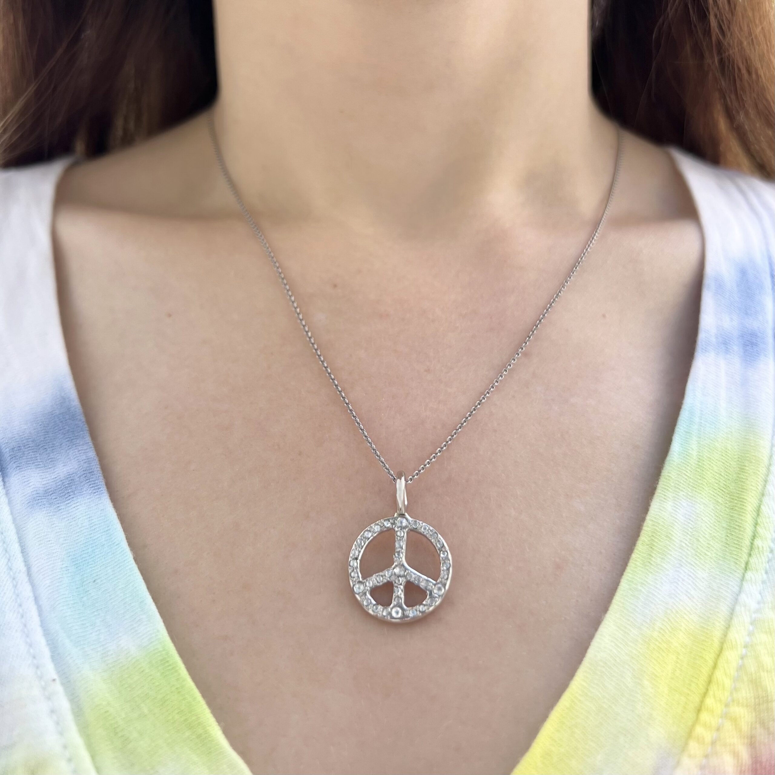 Rosecut Diamond Peace Charm