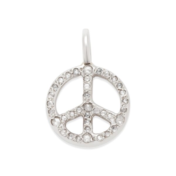 Rosecut Diamond Peace Charm