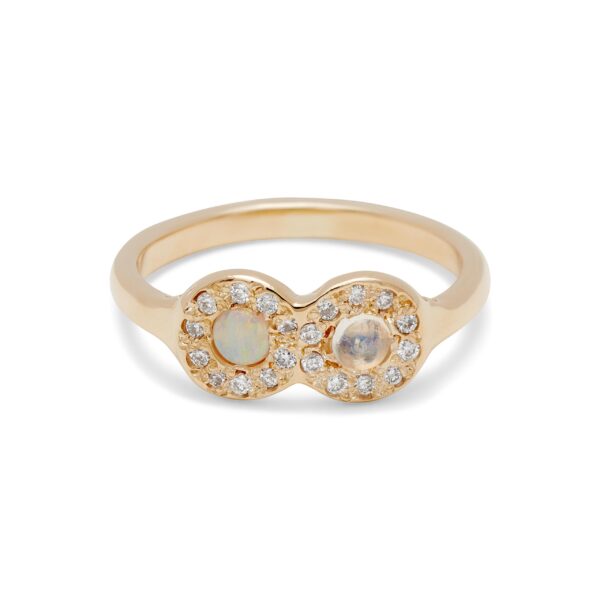 Two Birthstone Signet Ring