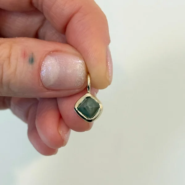 Yellow Gold Rough Diamond Charm