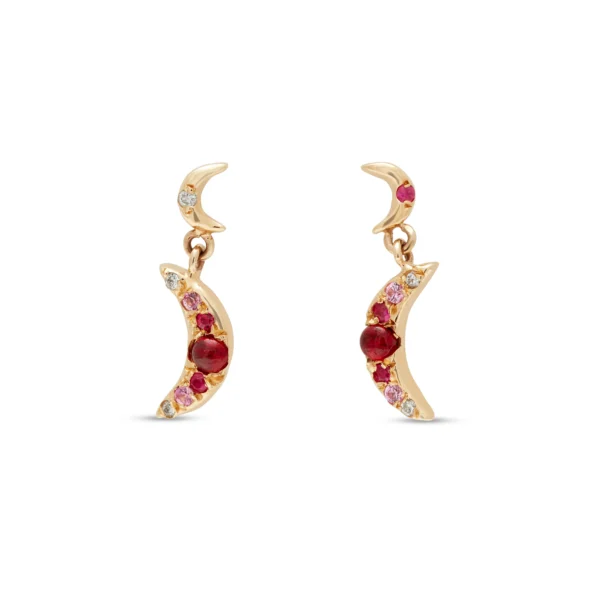 moon drop earrings