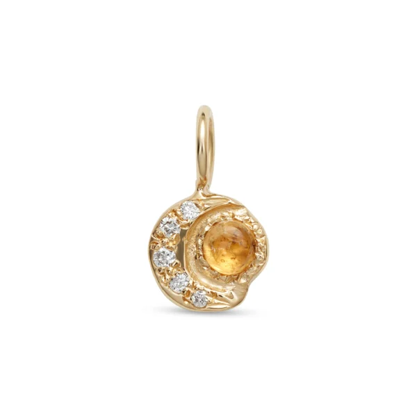 Tiny Moon Sun Charm