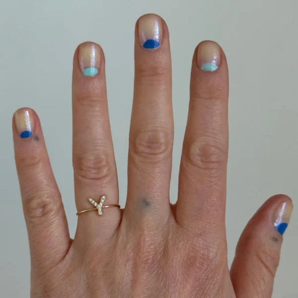Diamond Y Letter Ring